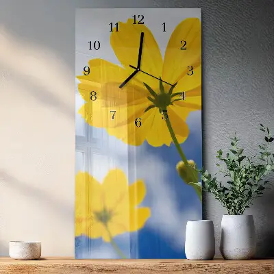 Vertikale Uhr Blume