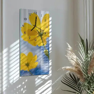 Vertikale Uhr Blume
