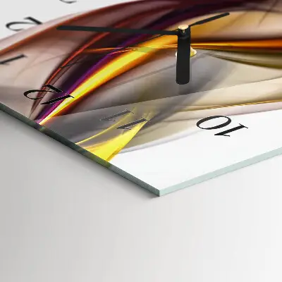 Vertikale glas wanduhr Abstraktion