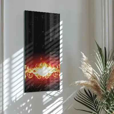 Vertikale Uhr Feuerblume