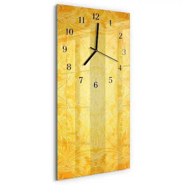 Vertikale glas wanduhr Abstraktion
