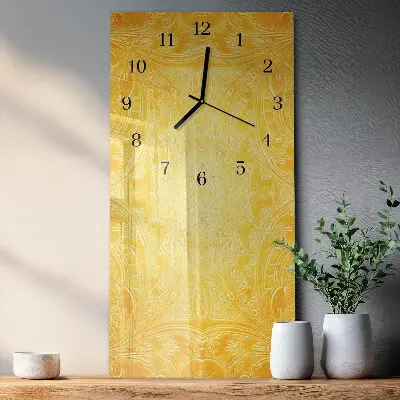 Vertikale glas wanduhr Abstraktion