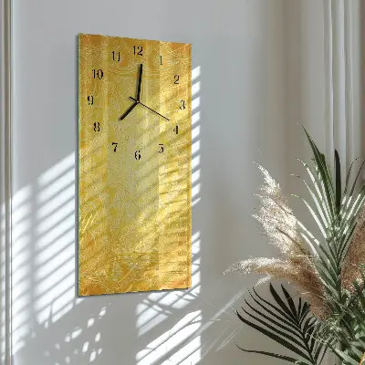 Vertikale glas wanduhr Abstraktion