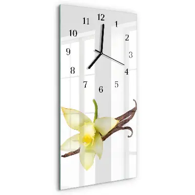 Moderne wanduhr vertikal Lilie