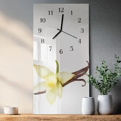 Moderne wanduhr vertikal Lilie