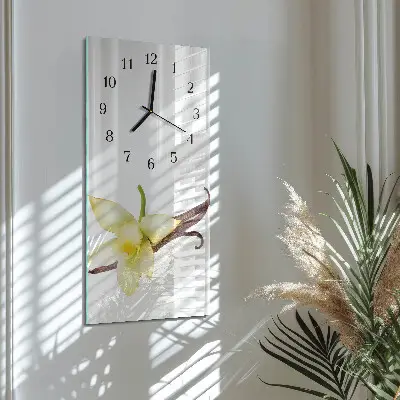 Moderne wanduhr vertikal Lilie