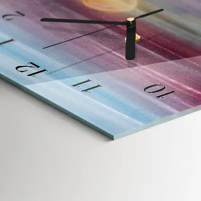 Vertikale glas wanduhr Muster