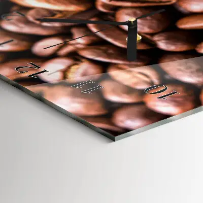 Wanduhr design ausgefallen vertikal Koffeinbohnen