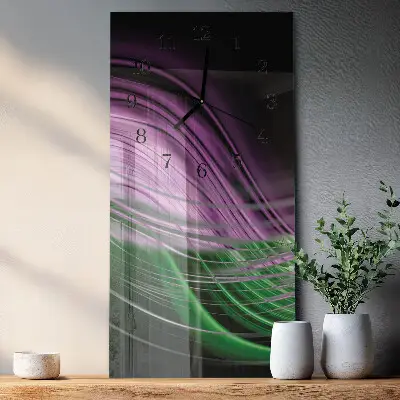 Wanduhr design ausgefallen vertikal Abstrakte Kunst