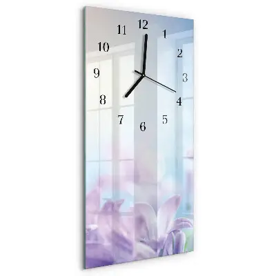 Wanduhr mit motiv vertikal Lila