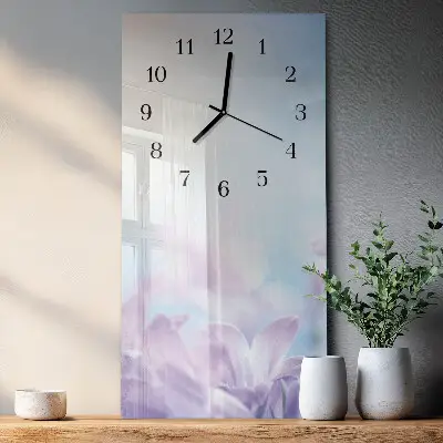 Wanduhr mit motiv vertikal Lila