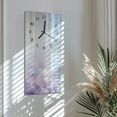 Wanduhr mit motiv vertikal Lila