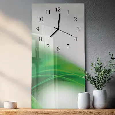 Vertikale glas wanduhr Muster