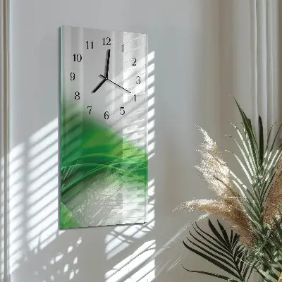 Vertikale glas wanduhr Muster