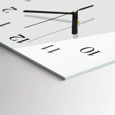 Vertikale glas wanduhr Muster