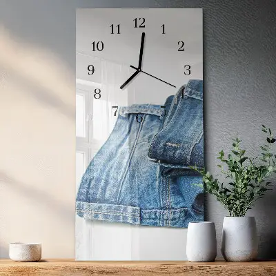 Vertikale Uhr Jeans