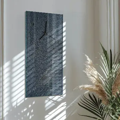 Vertikale glas wanduhr Plastik