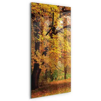 Wanduhr mit motiv vertikal Baum