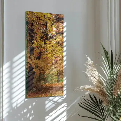 Wanduhr mit motiv vertikal Baum