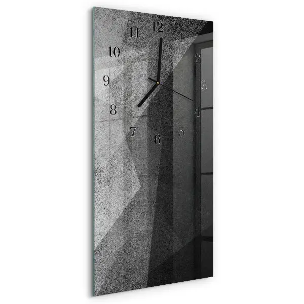 Vertikale glas wanduhr Muster