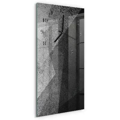 Vertikale glas wanduhr Muster