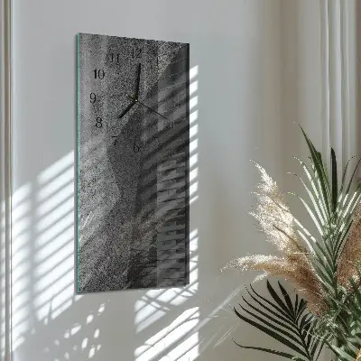Vertikale glas wanduhr Muster