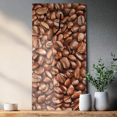 Vertikale Uhr Kaffeebohnen