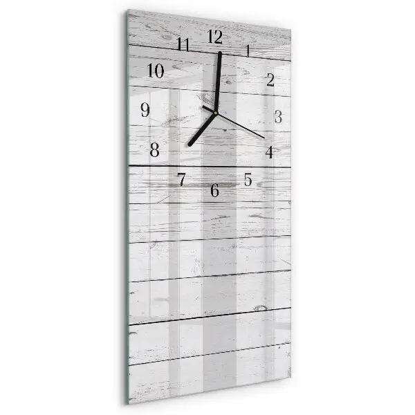 Vertikale glas wanduhr Wand