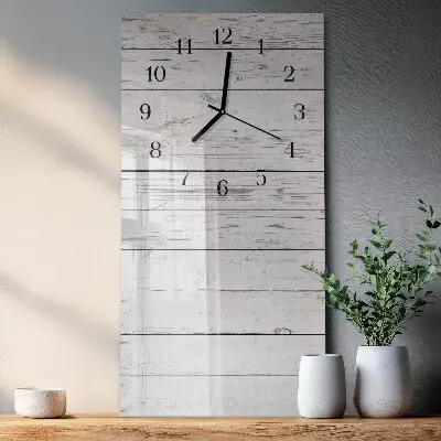 Vertikale glas wanduhr Wand