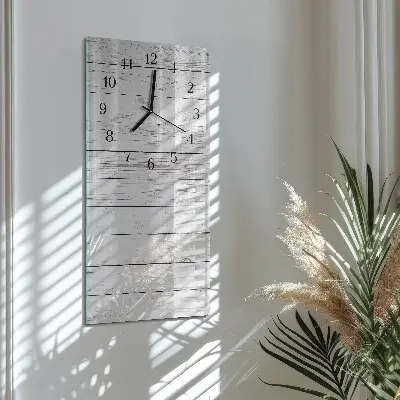 Vertikale glas wanduhr Wand