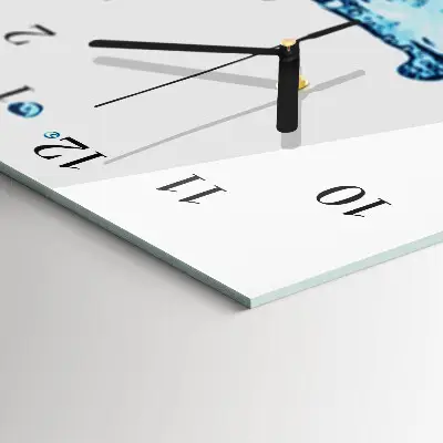 Wanduhr design ausgefallen vertikal Wasser