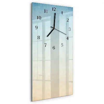 Vertikale glas wanduhr Muster