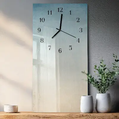 Vertikale glas wanduhr Muster