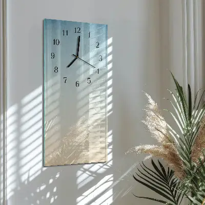 Vertikale glas wanduhr Muster