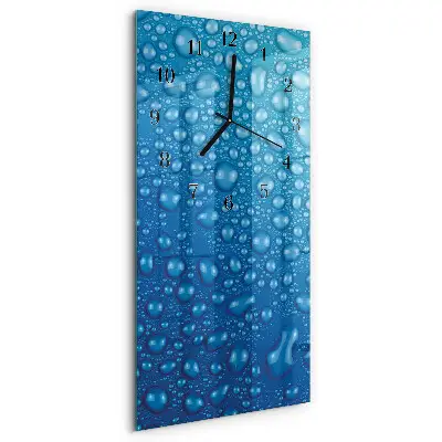 Moderne wanduhr vertikal Ein Tropfen Wasser