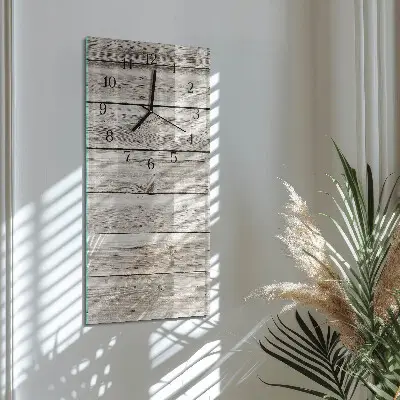 Wanduhr mit motiv vertikal Holzlatten