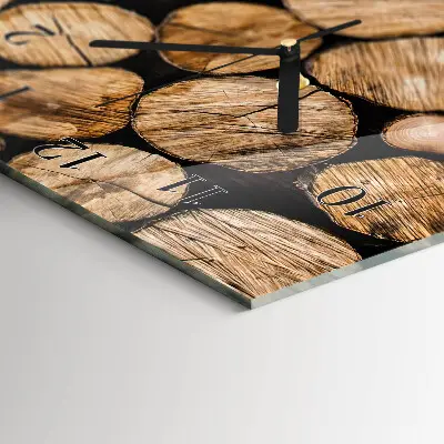Vertikale Uhr Holzbalken