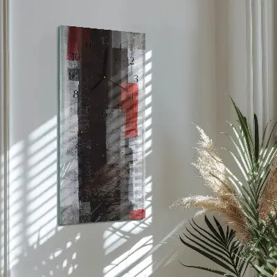 Moderne wanduhr vertikal Abstraktion