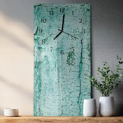 Vertikale glas wanduhr Bellen