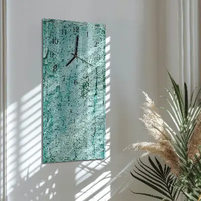Vertikale glas wanduhr Bellen