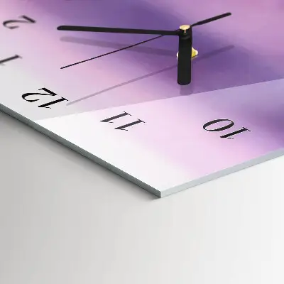 Wanduhr design ausgefallen vertikal Lavendel