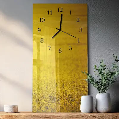 Vertikale Uhr Blumenfeld