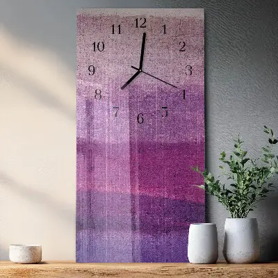 Moderne wanduhr vertikal Leinwand