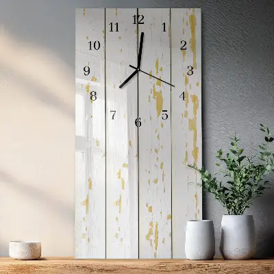 Wanduhr mit motiv vertikal Holzboden