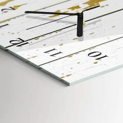 Wanduhr mit motiv vertikal Holzboden