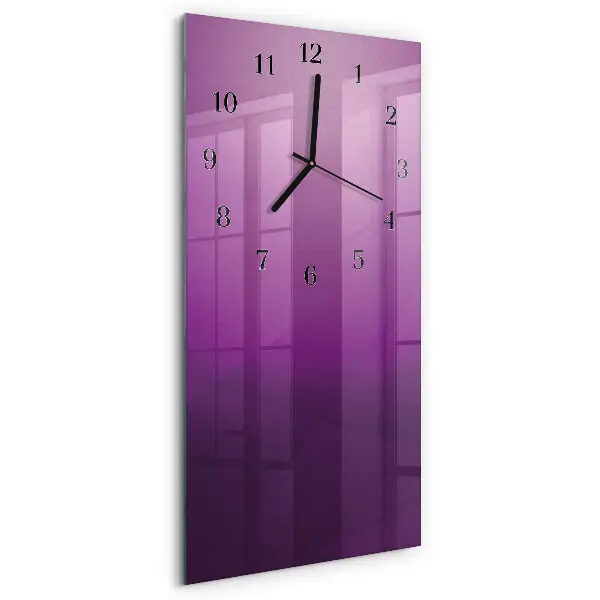 Vertikale glas wanduhr Material