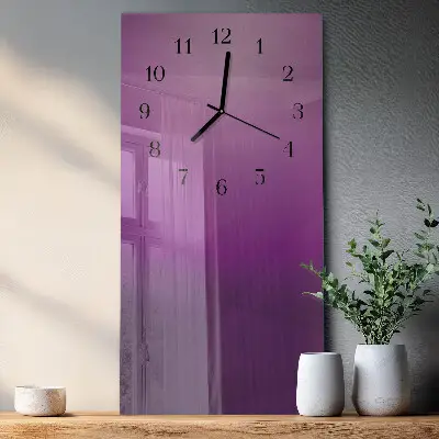 Vertikale glas wanduhr Material