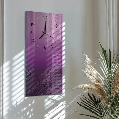 Vertikale glas wanduhr Material
