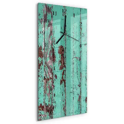 Vertikale Uhr Holzwand