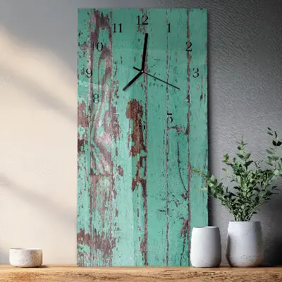 Vertikale Uhr Holzwand